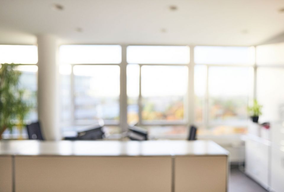 Blick in leeres Büro
